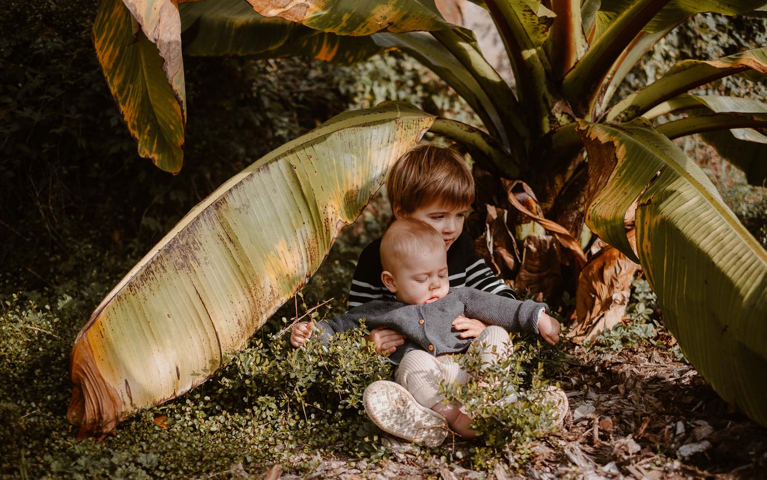 Reportage photo lors d’une séance famille au jardin extraordinaire de Nantes