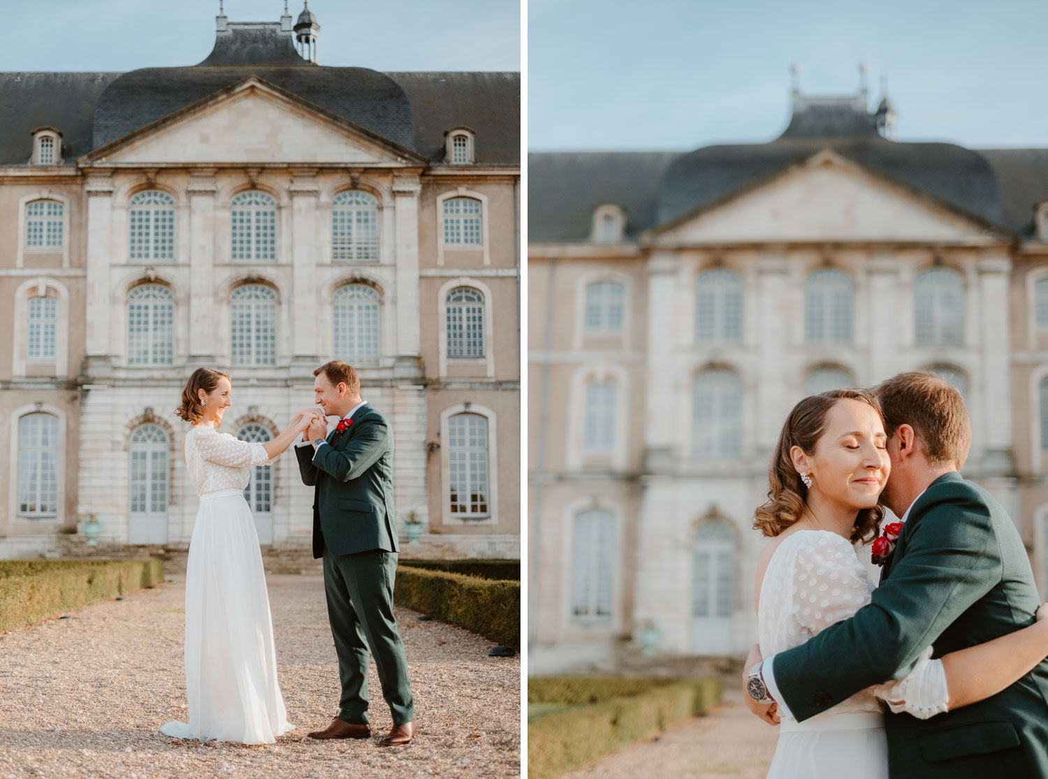 Photographies de couple d’un mariage d’automne à l’abbaye des prémontrés