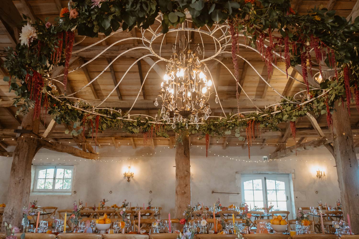 Décoration de salle par le studio Aloki au Château de Théon en Charente Maritime