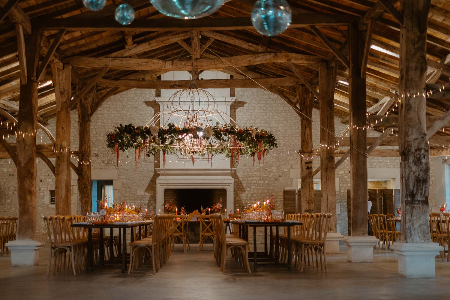 Décoration de salle par le studio Aloki au Château de Théon en Charente Maritime