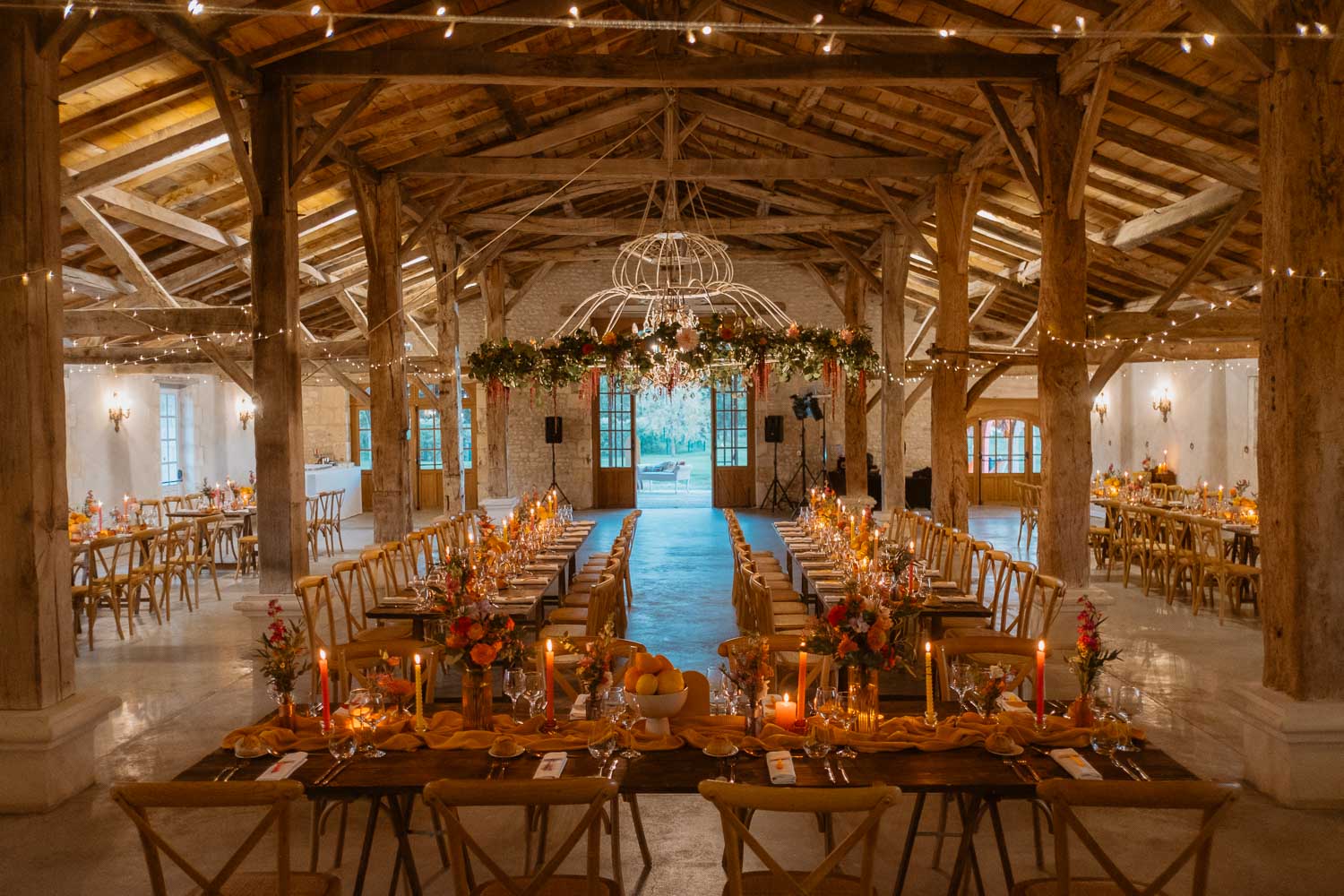 Décoration de salle par le studio Aloki au Château de Théon en Charente Maritime