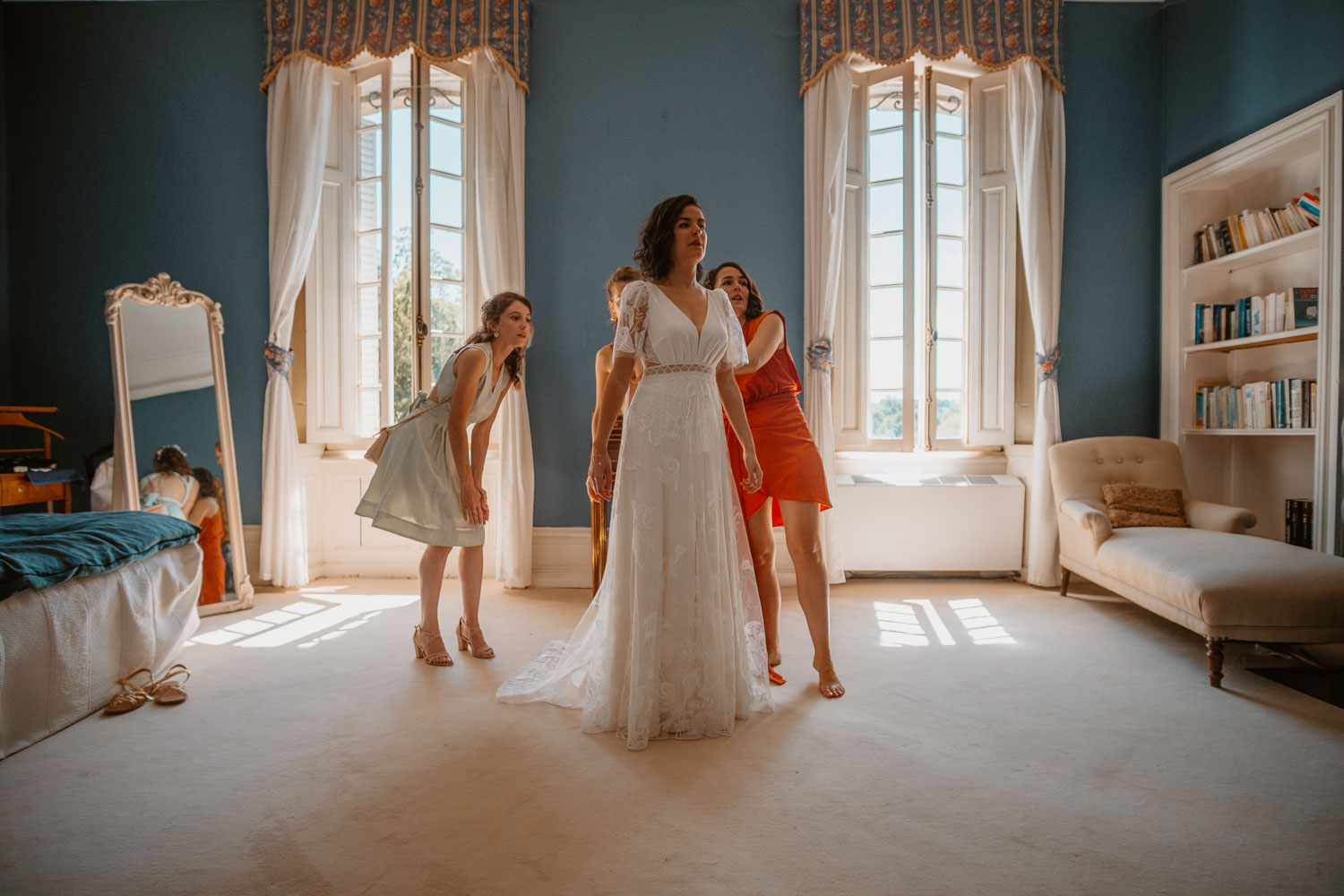 Mariage d’été au chateau du pordor à Avessac
