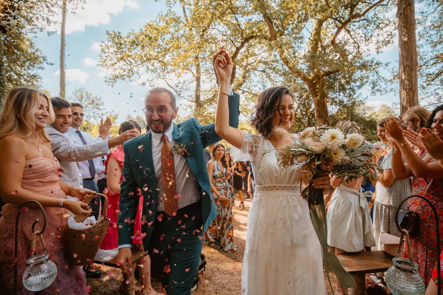 Joie et bonheur sur un mariage franco-marocain au Chateau Pordor Avessac