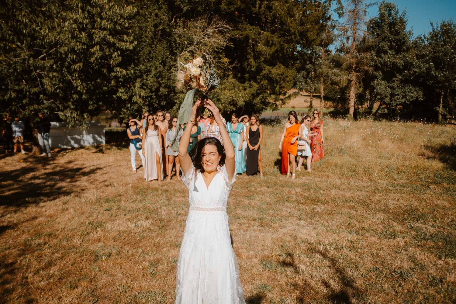 Mariage d’été au chateau du pordor à Avessac