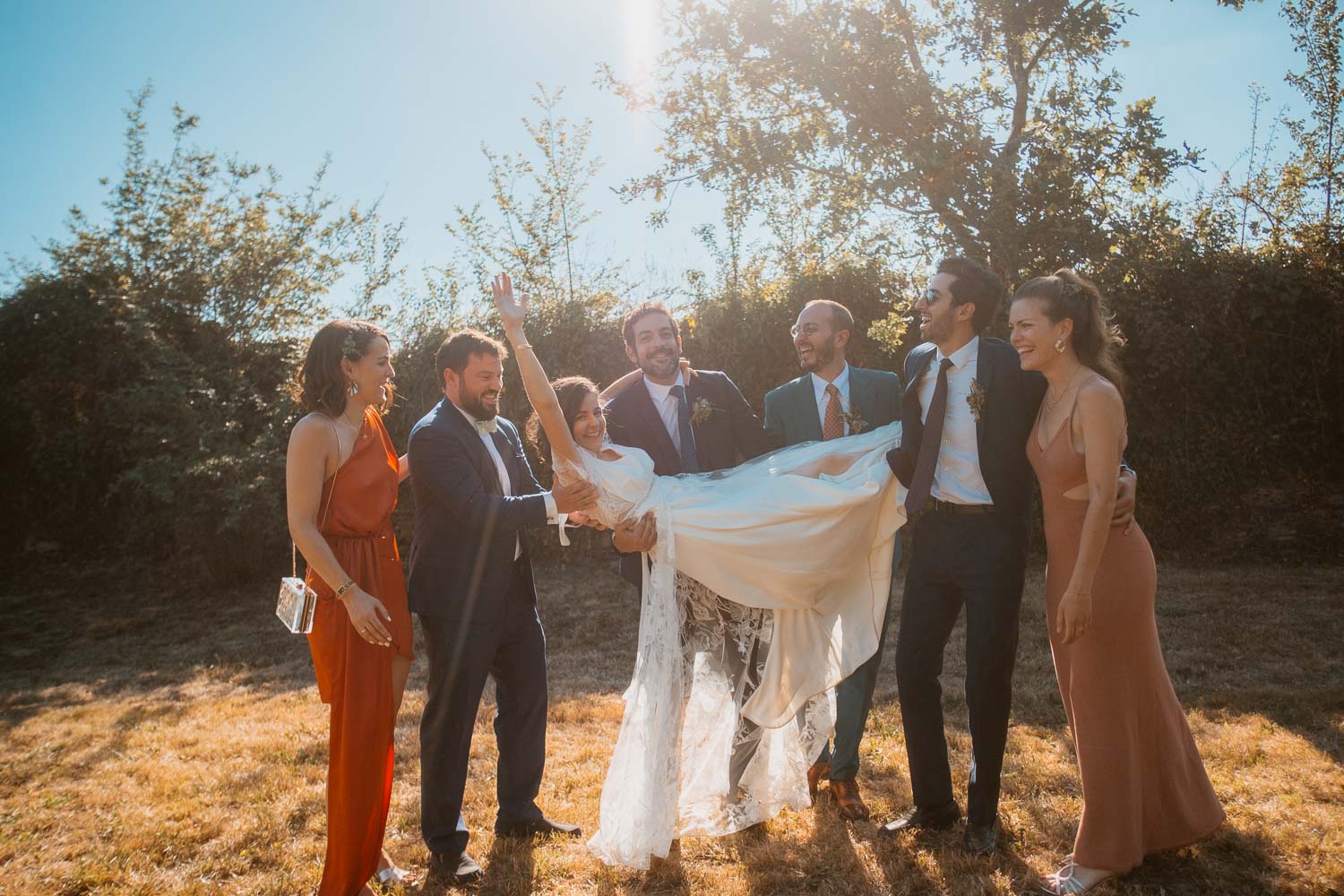 Mariage d’été au chateau du pordor à Avessac