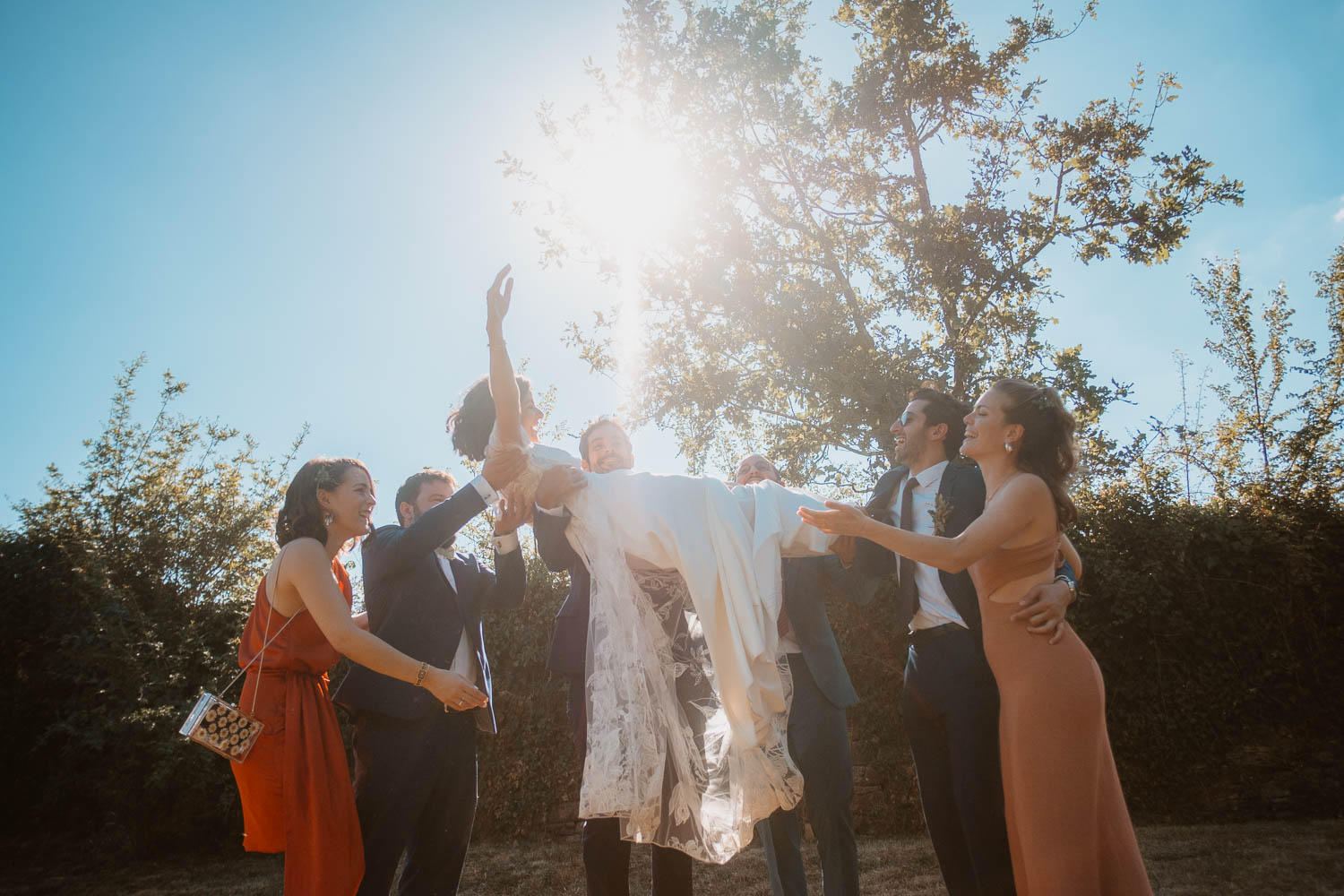 Mariage d’été au chateau du pordor à Avessac