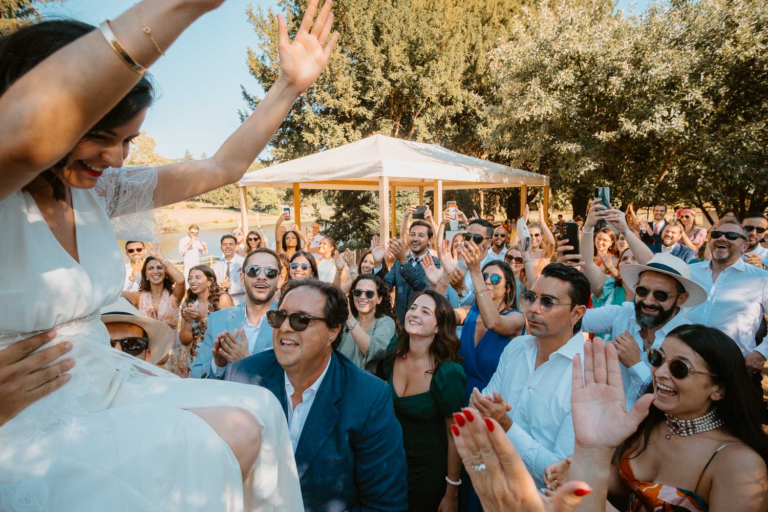 Musique traditionnelle marocaine sur un cocktail au chateau du pordor à Avessac