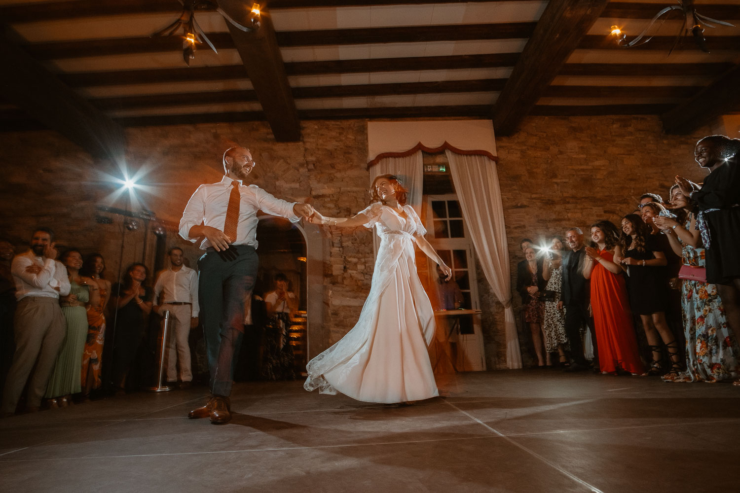 Ouverture de Bal sur un mariage franco-marocain au chateau du Pordor à Avessac
