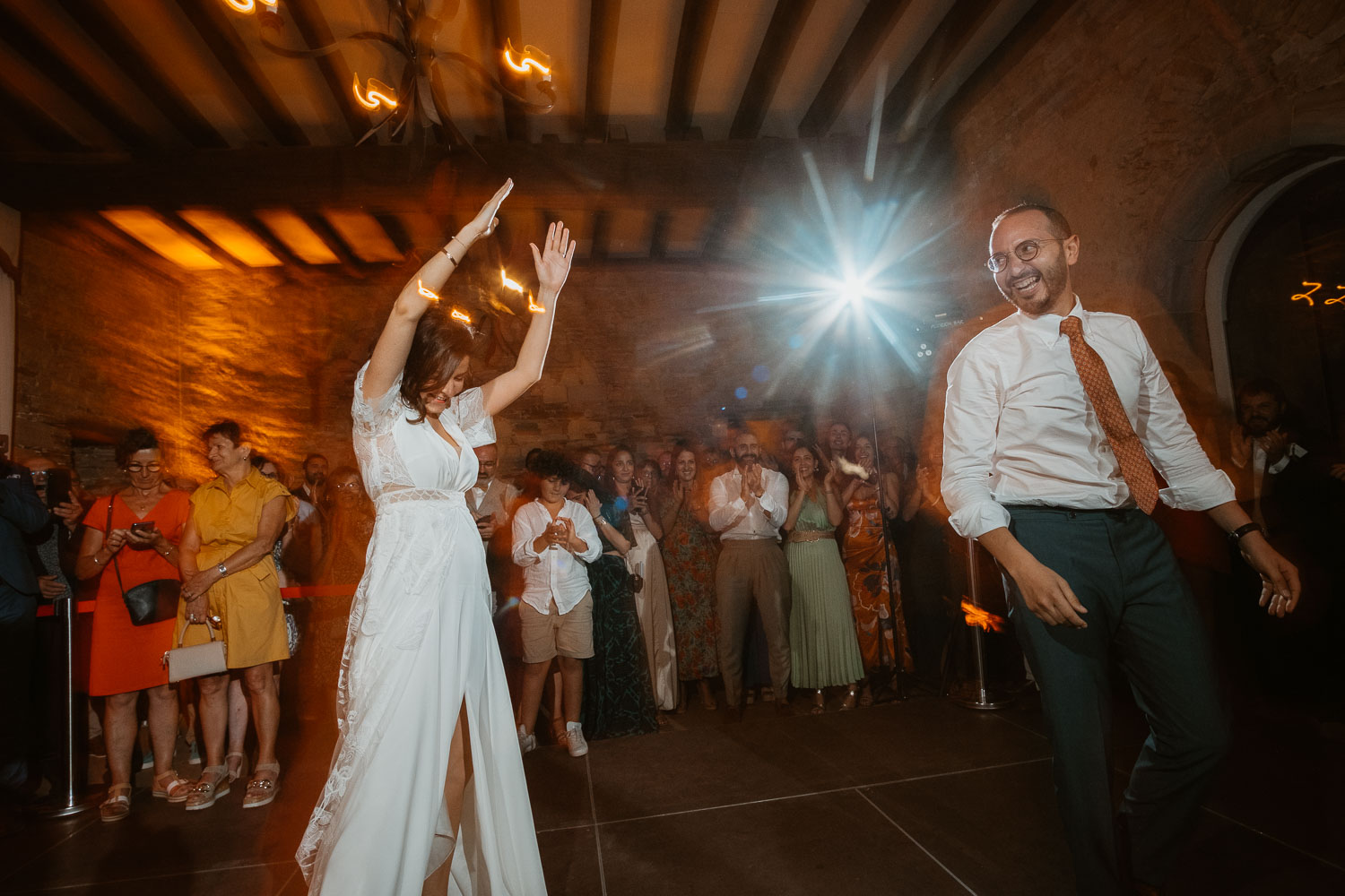 Ouverture de Bal sur un mariage franco-marocain au chateau du Pordor à Avessac