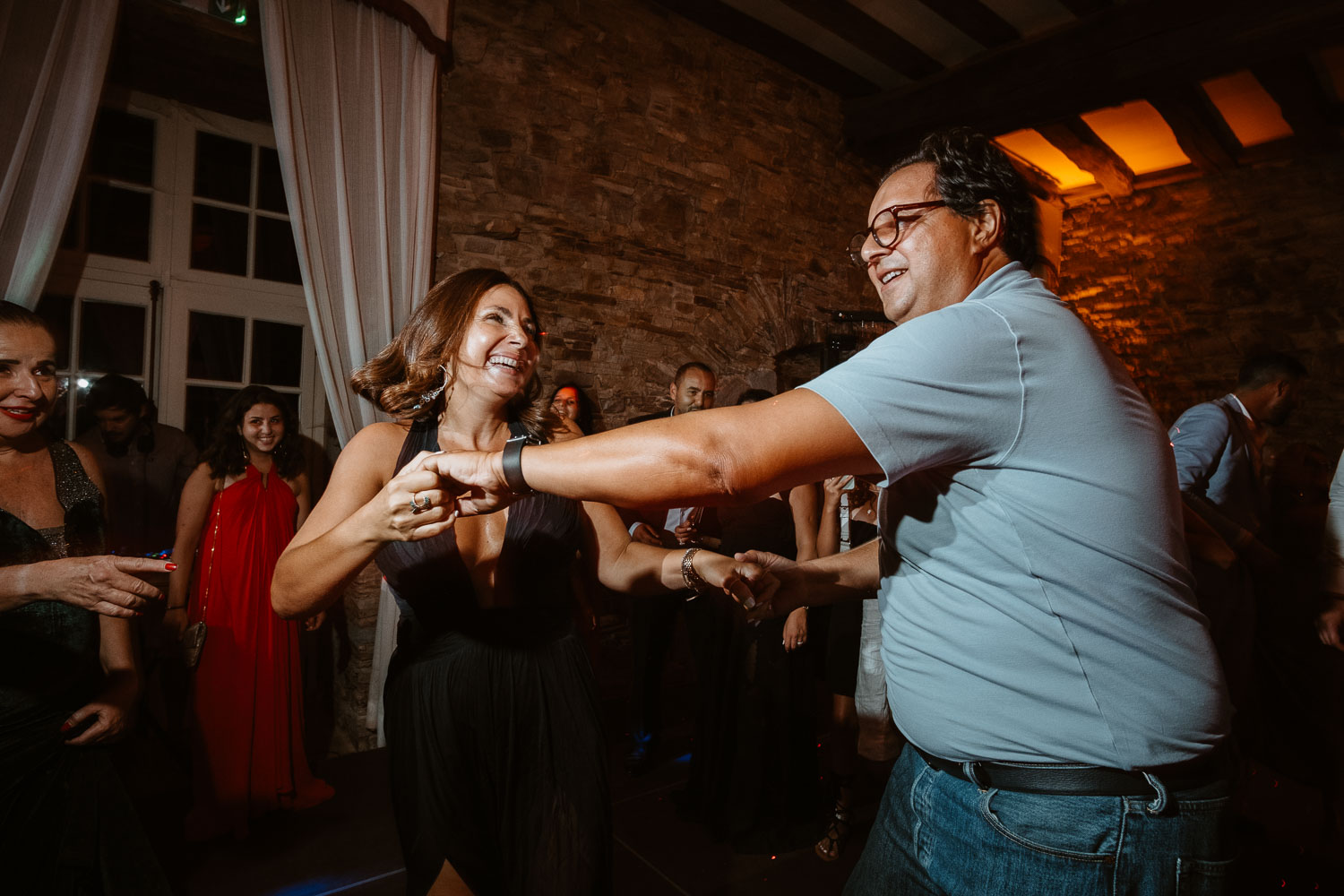 Soirée dansante et Bal sur un mariage franco-marocain au chateau du Pordor à Avessac