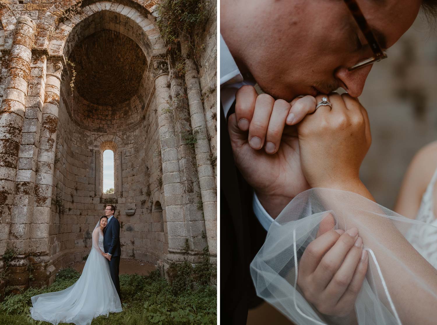 Photographie extraite d’une séance couple mise en scène effectuée après mariage