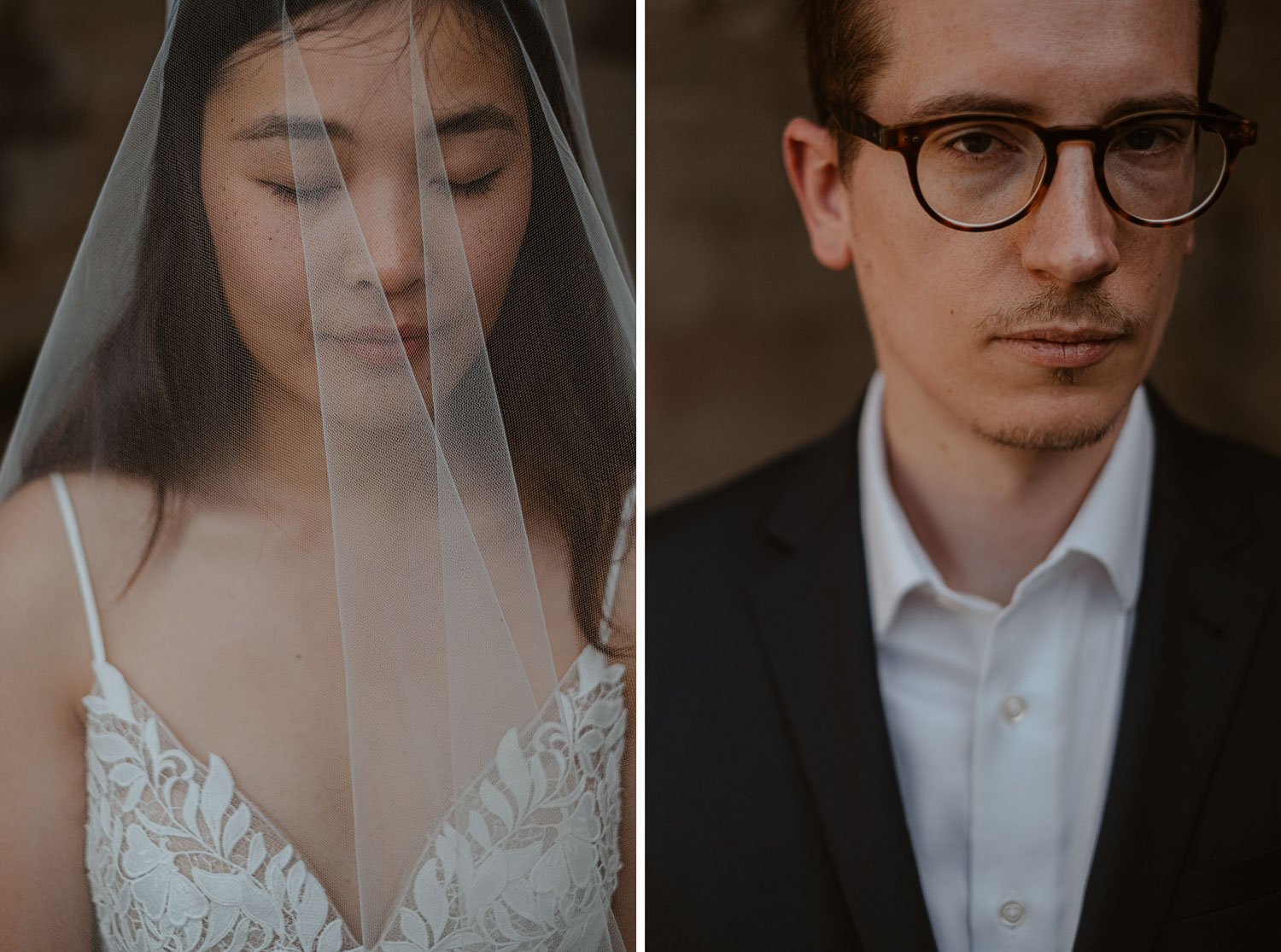 Photographie extraite d’une séance couple mise en scène de jeunes mariés