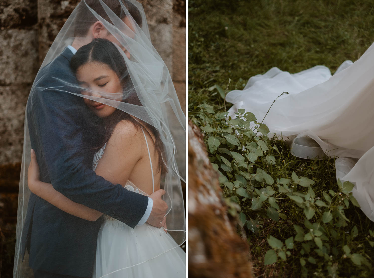 Photographie extraite d’une séance couple mise en scène de jeunes mariés