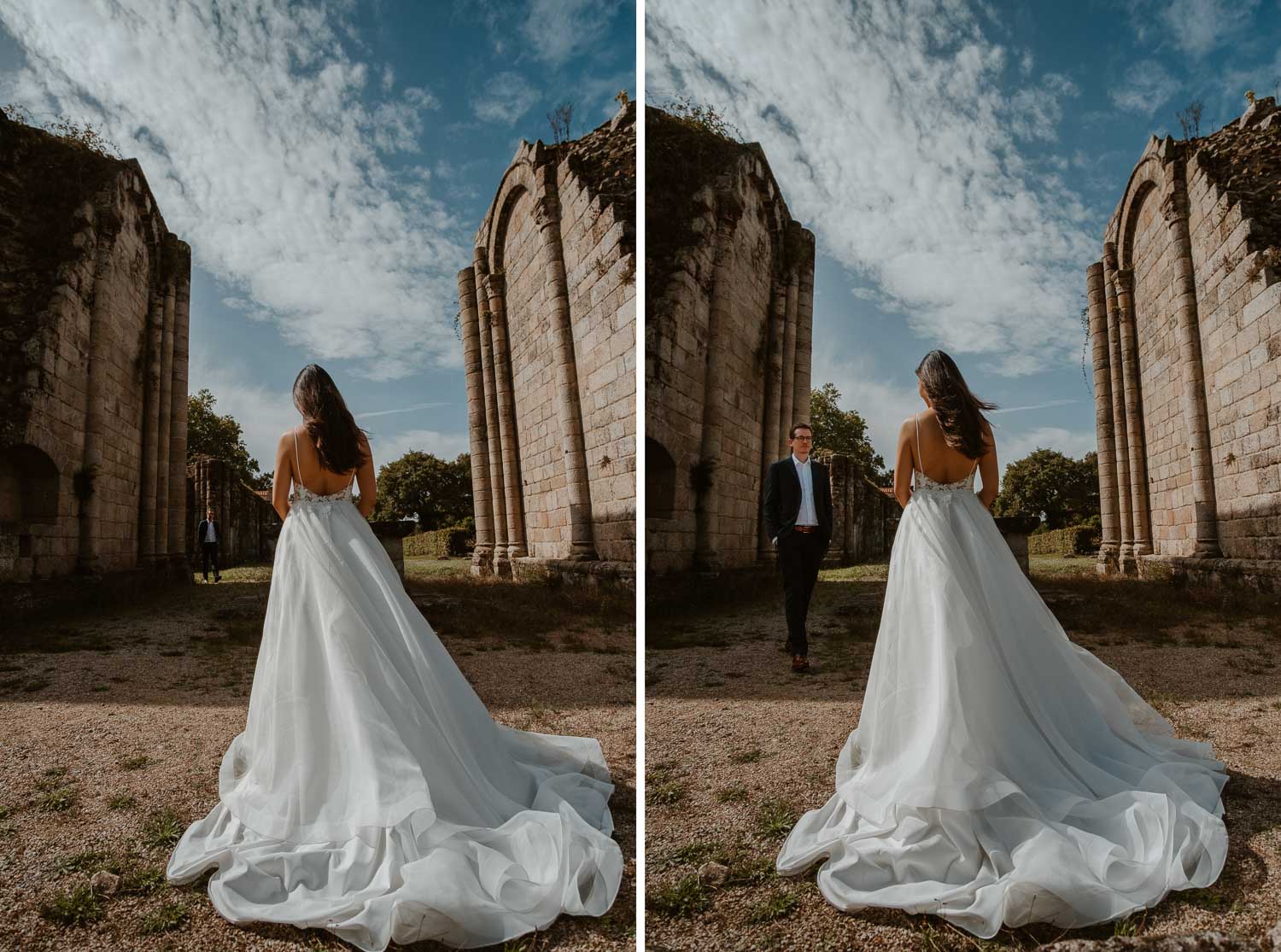 Photographie extraite d’une séance couple mise en scène de jeunes mariés