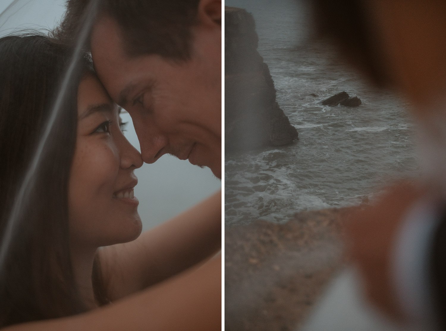 Photographie contemporaine de couple effectuée après mariage