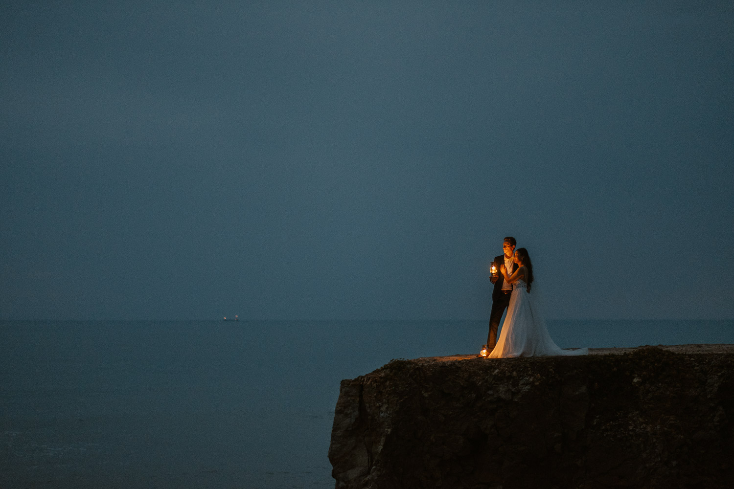 Photographie fine-art de couple effectuée après mariage