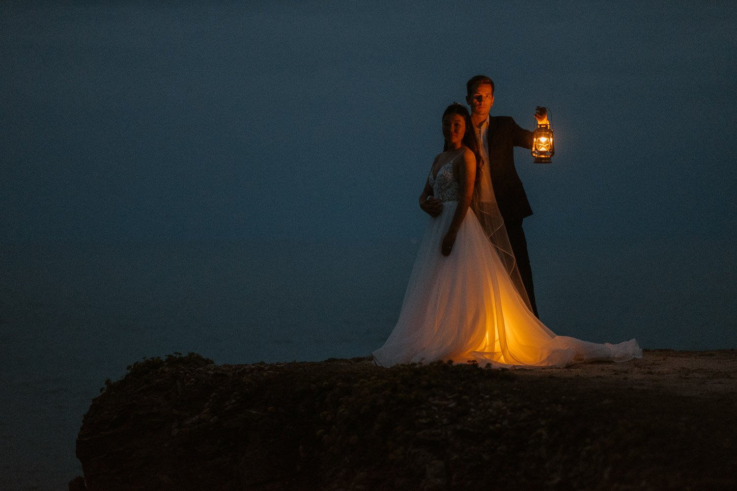 Photographie fine-art de couple effectuée après mariage