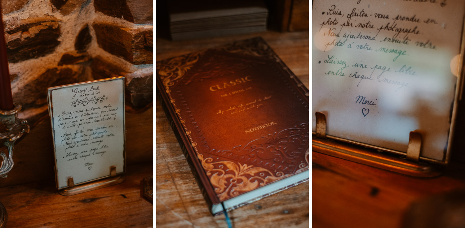 Ambiance cosy sur un mariage d’automne avec fleurs d’automne bois et bougies