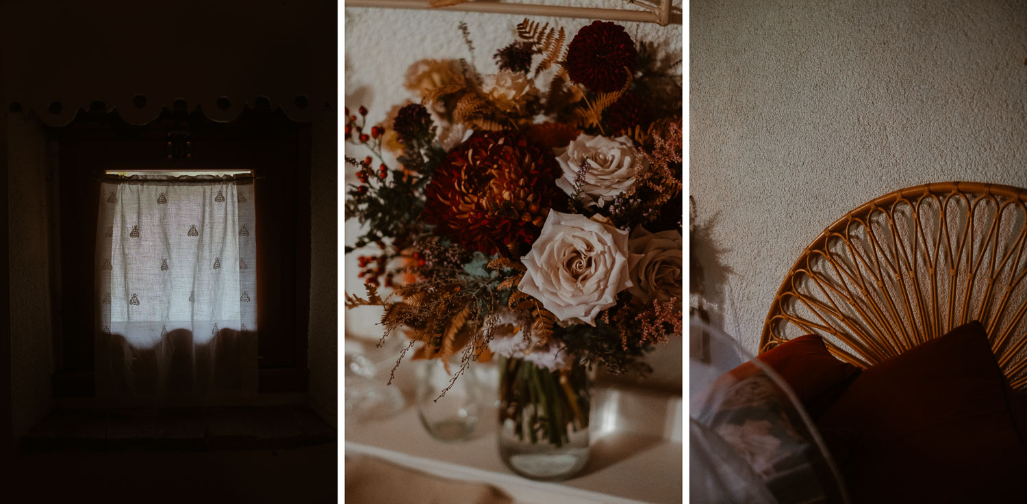 Mariage automnal intimiste et cosy en Maine et Loire