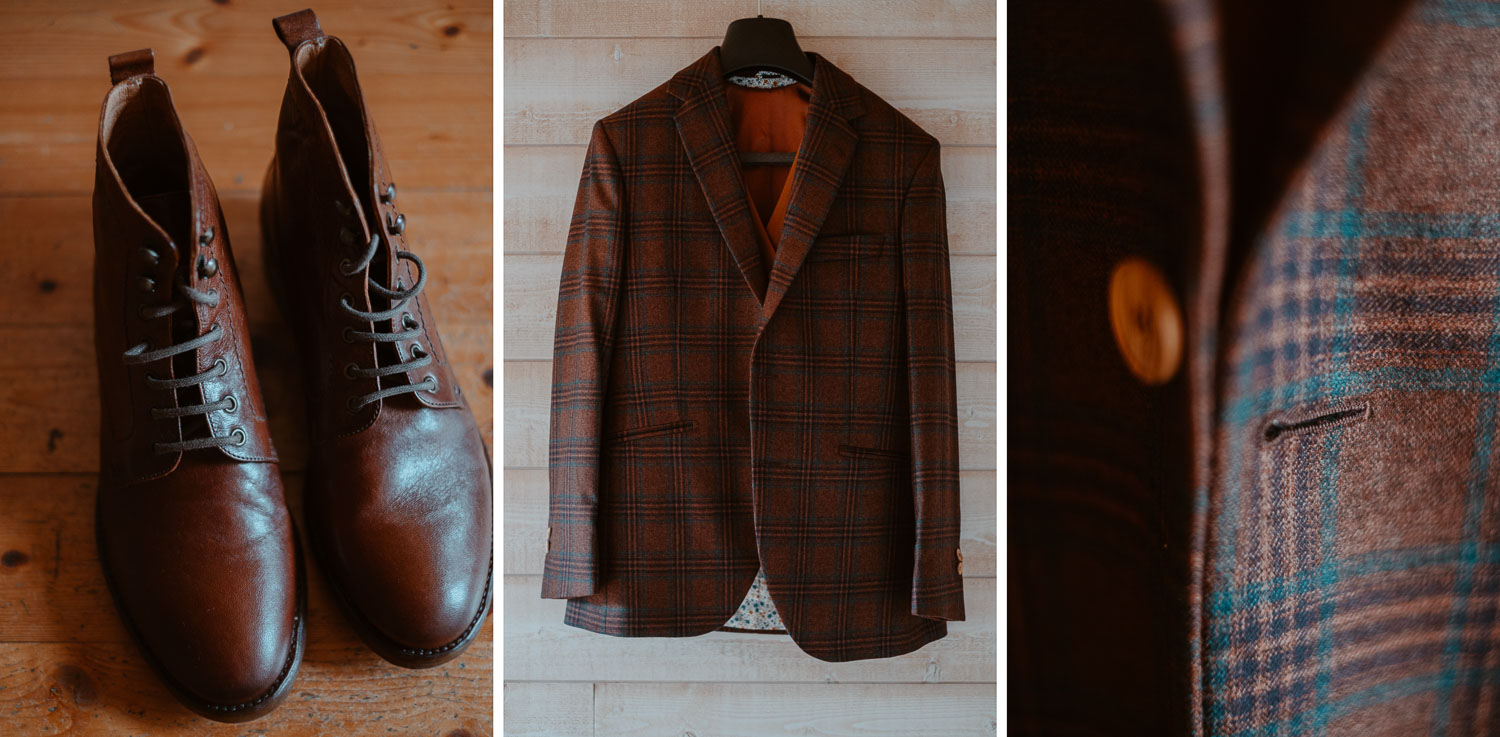 Costume en laine du futur marié de style British Lord Vintage