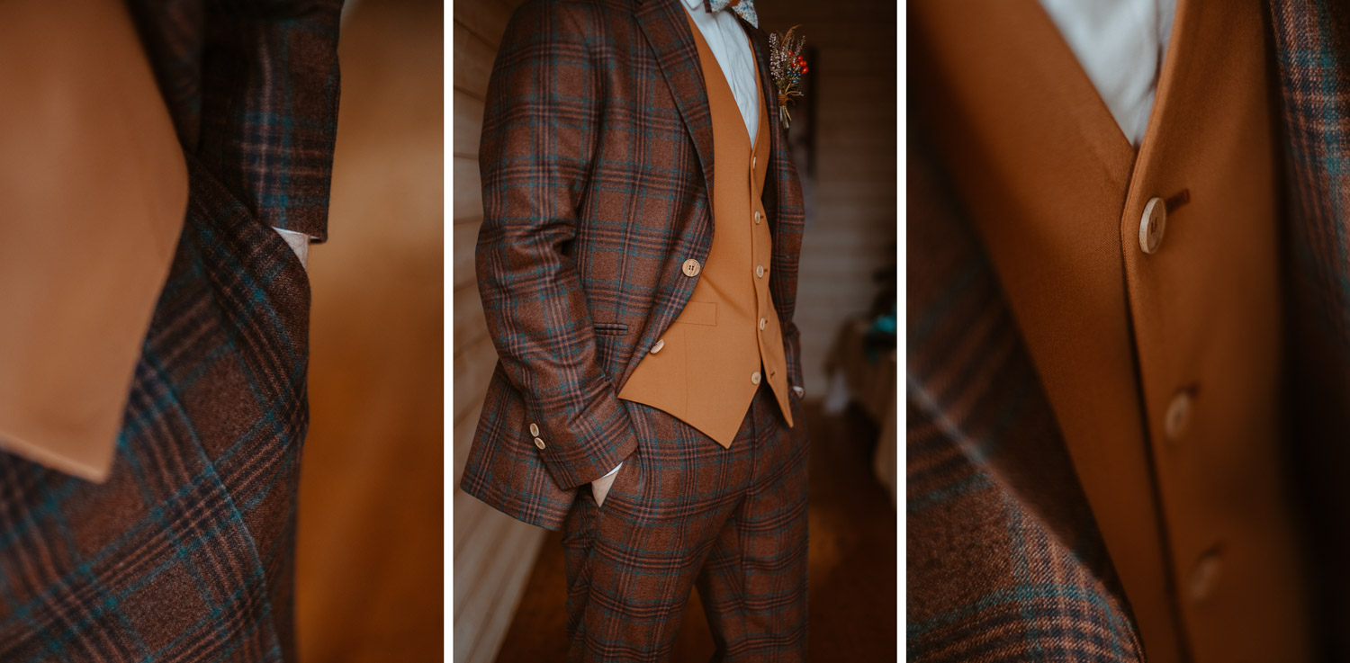 Costume en laine du futur marié de style British Lord Vintage