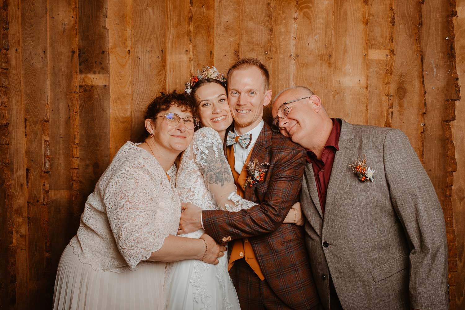 Photographie extraite d’un studio Photo Booth sur un mariage d’automne