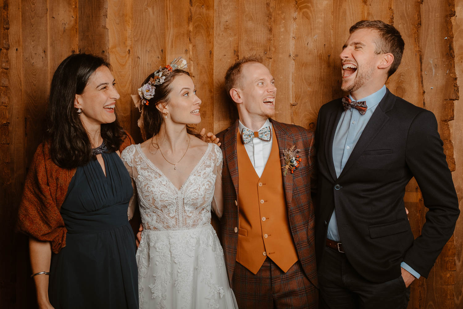 Photographie extraite d’un studio Photo Booth sur un mariage d’automne