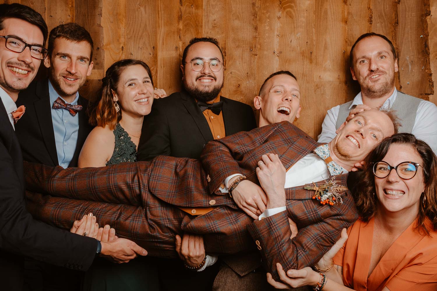 Photographie extraite d’un studio Photo Booth sur un mariage d’automne