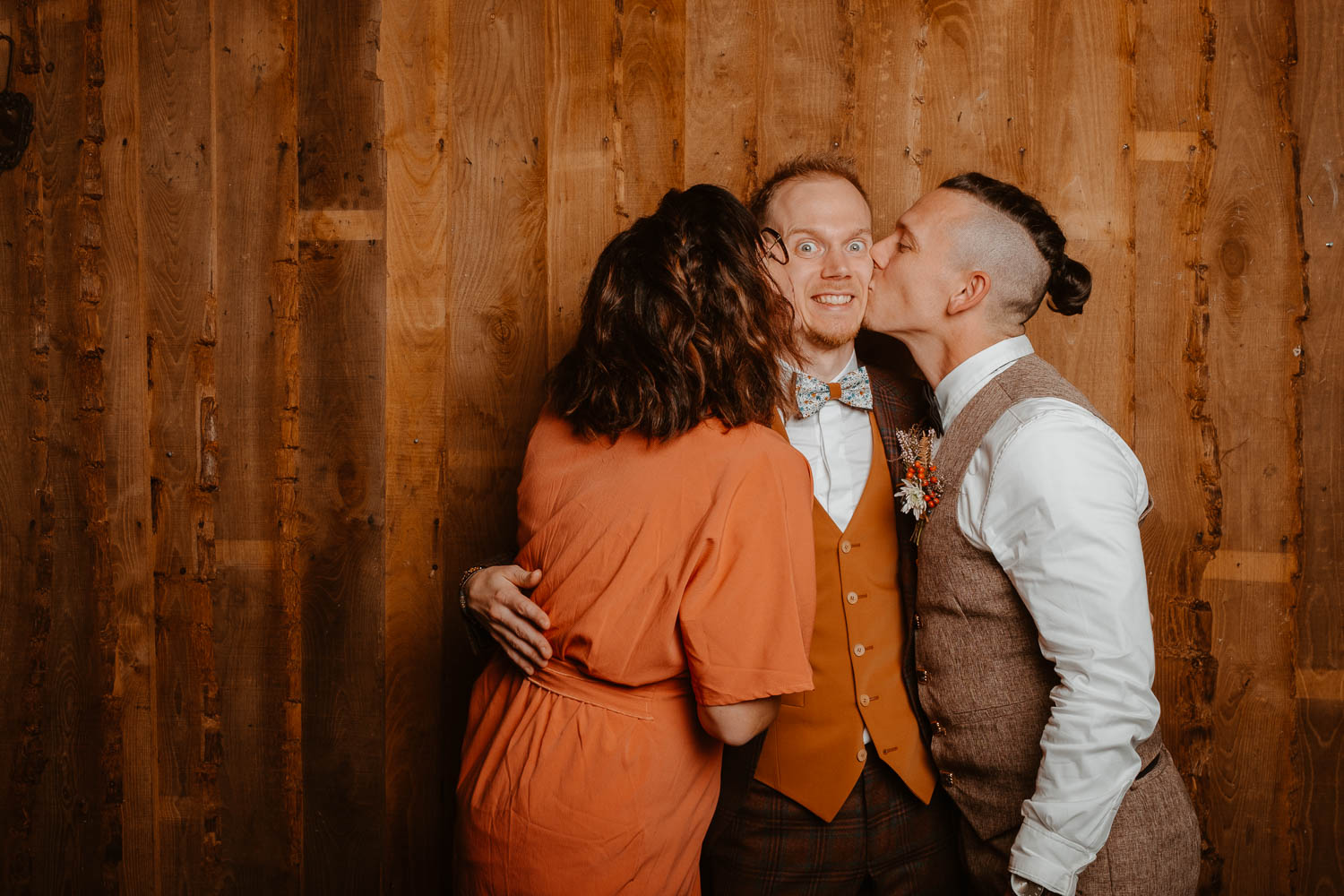 Photographie extraite d’un studio Photo Booth sur un mariage d’automne