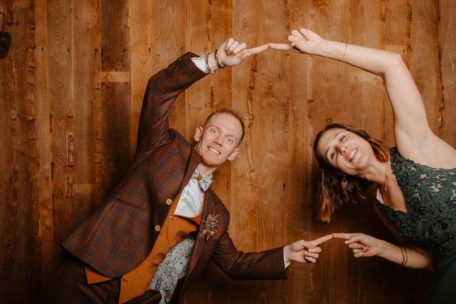 Photographie extraite d’un studio Photo Booth sur un mariage d’automne