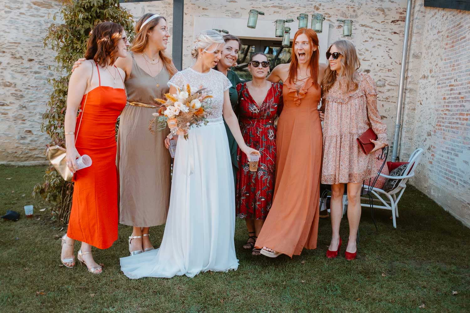 reportage photo lifestyle instants de vie cocktail mariage— Domaine de la Mazure Chapelle Basse Mer