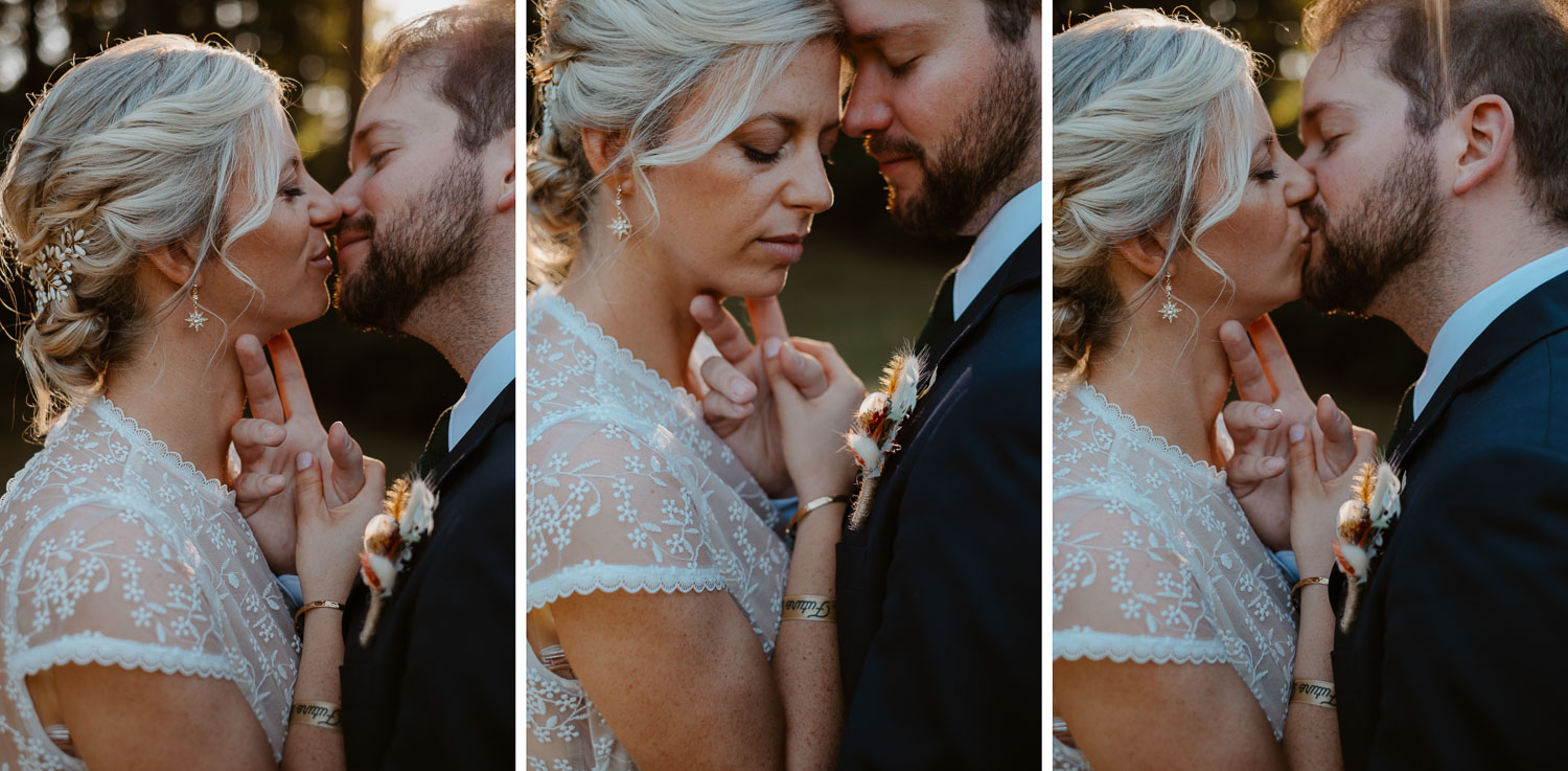 photo couple jeunes mariés lumière naturelle — Domaine de la Mazure Chapelle Basse Mer