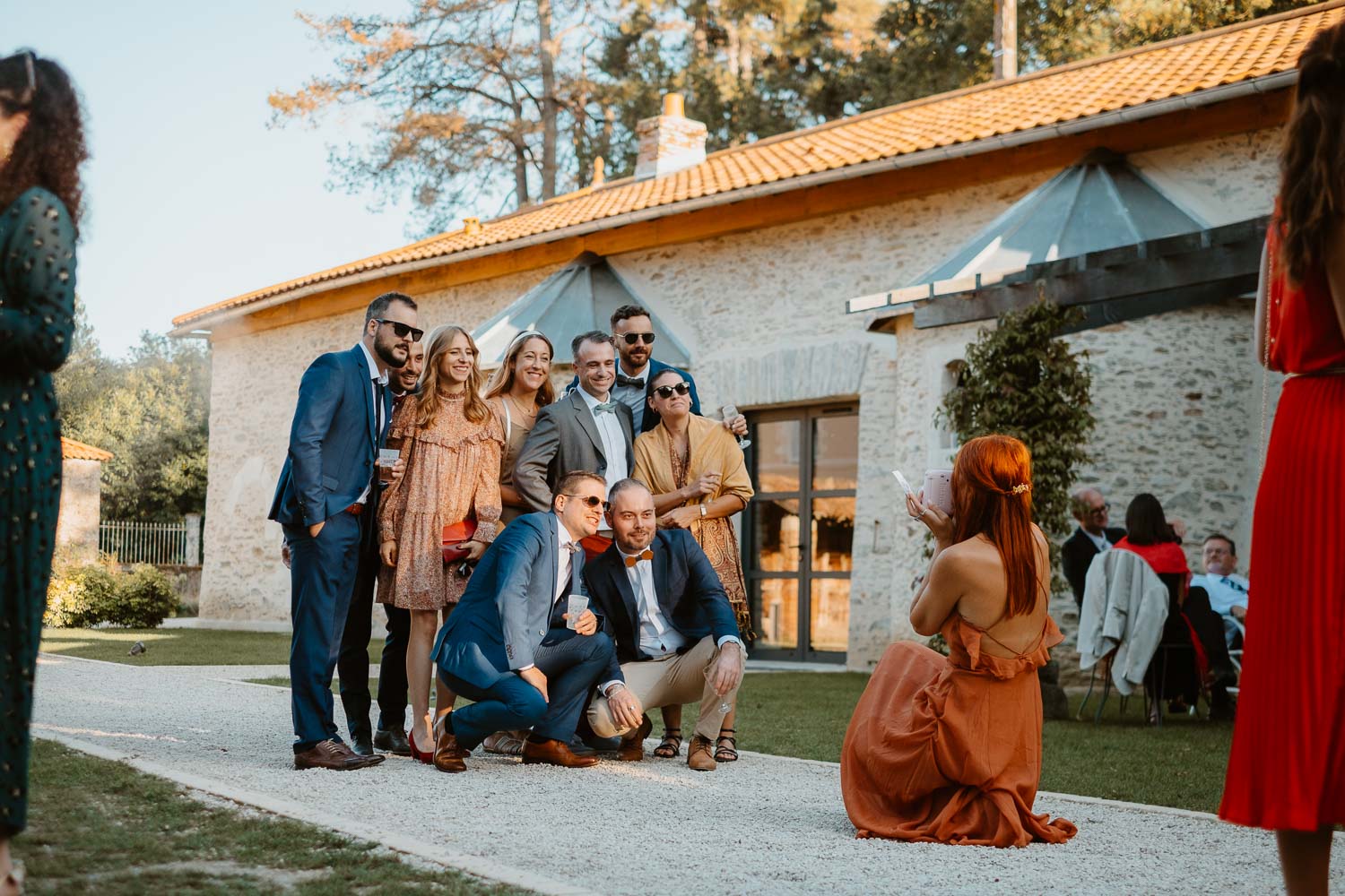 reportage photo lifestyle instants de vie cocktail mariage— Domaine de la Mazure Chapelle Basse Mer