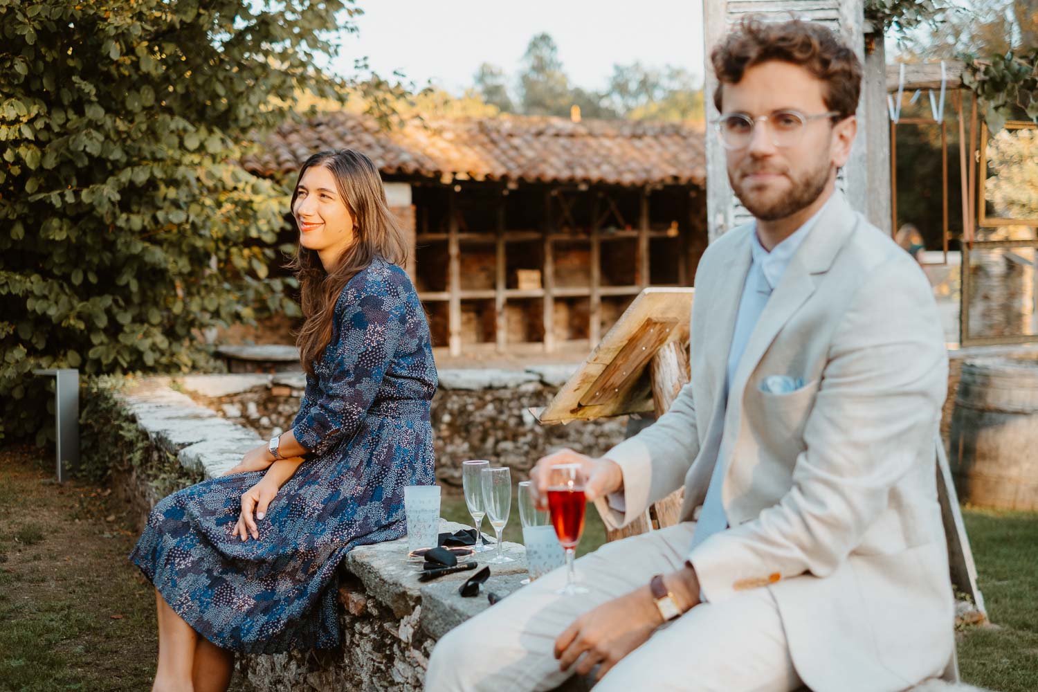 reportage photo lifestyle instants de vie cocktail mariage— Domaine de la Mazure Chapelle Basse Mer