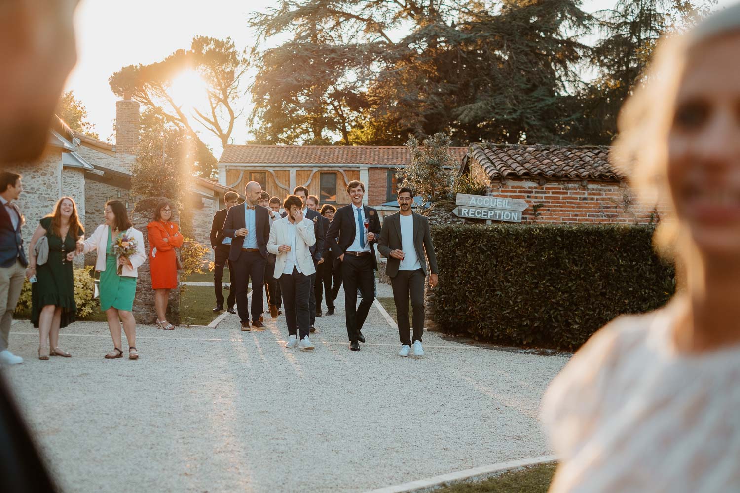 reportage photo groupe mariage— Domaine de la Mazure Chapelle Basse Mer