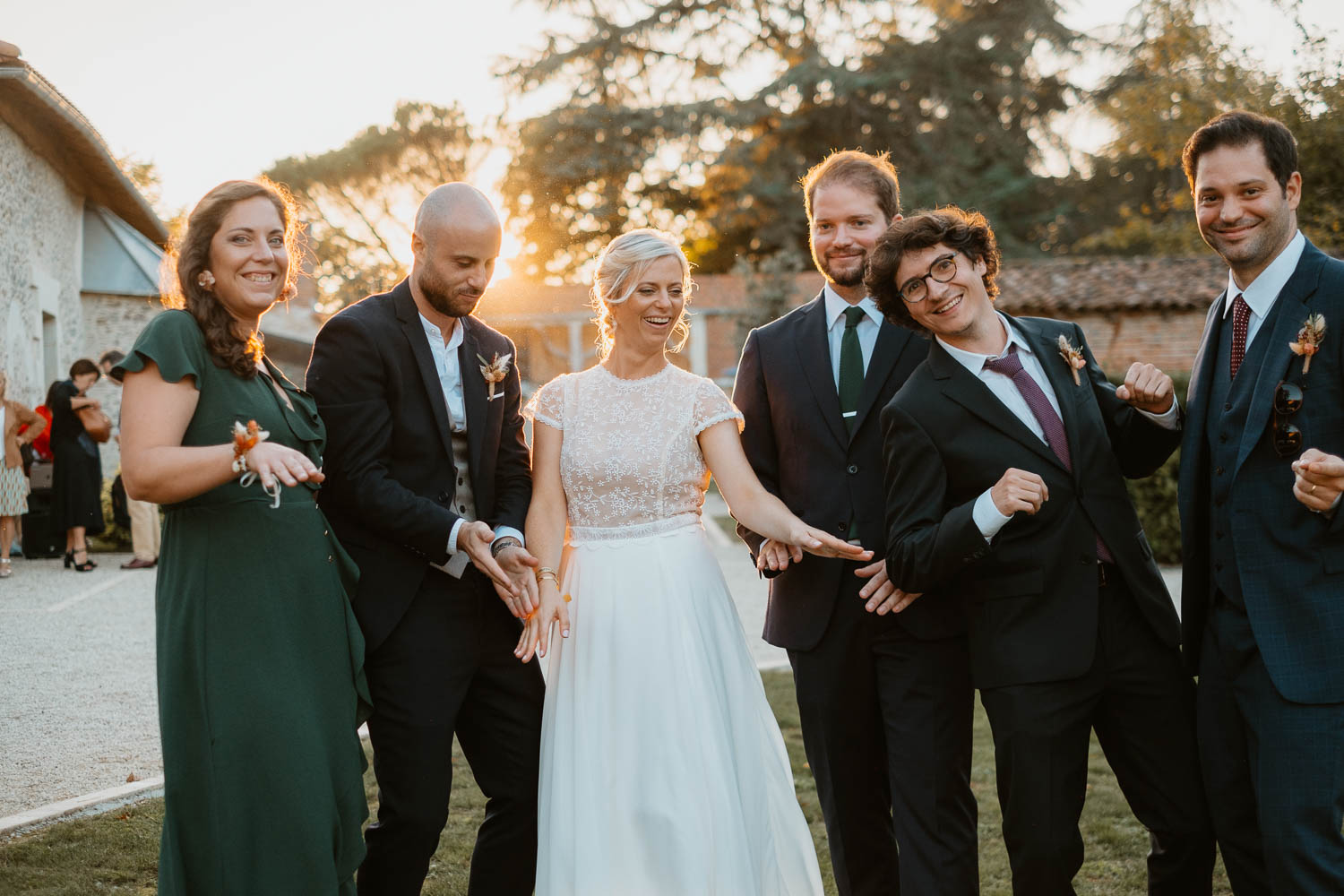 reportage photo groupe mariage— Domaine de la Mazure Chapelle Basse Mer