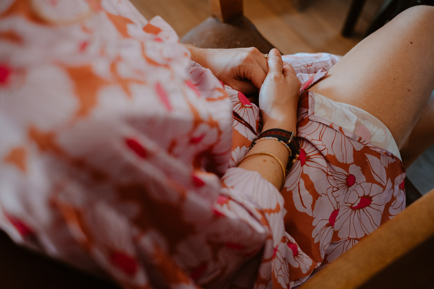 reportage photo préparatifs mariage — Château de Théon à Cozes