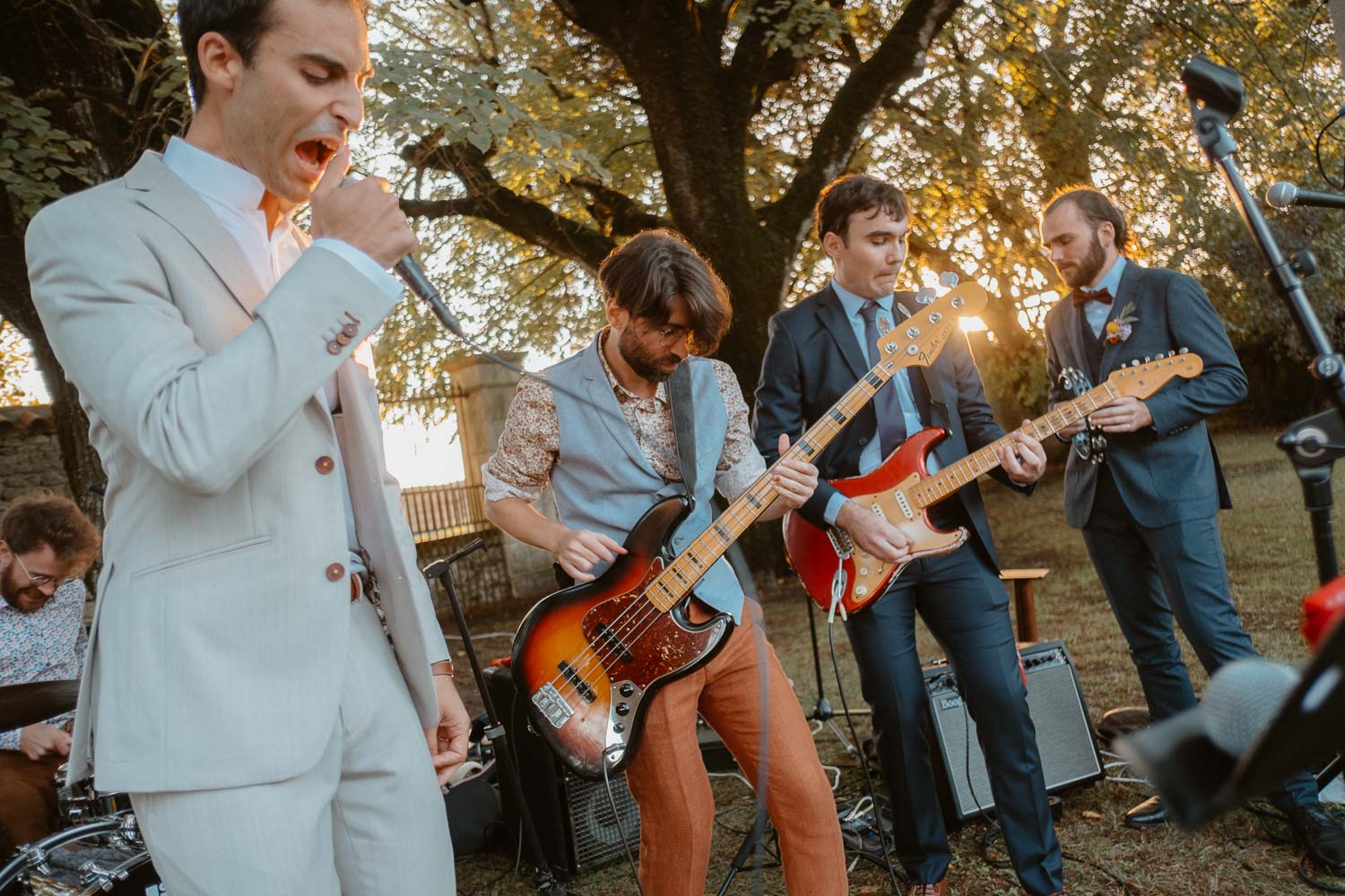 groupe musique rock & potes cocktail mariage — Château de Théon à Cozes