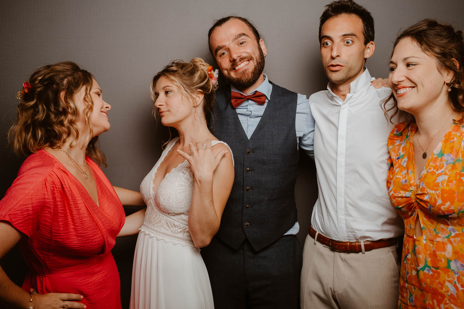 studio photo fun photomaton soirée mariage — Château de Théon à Cozes