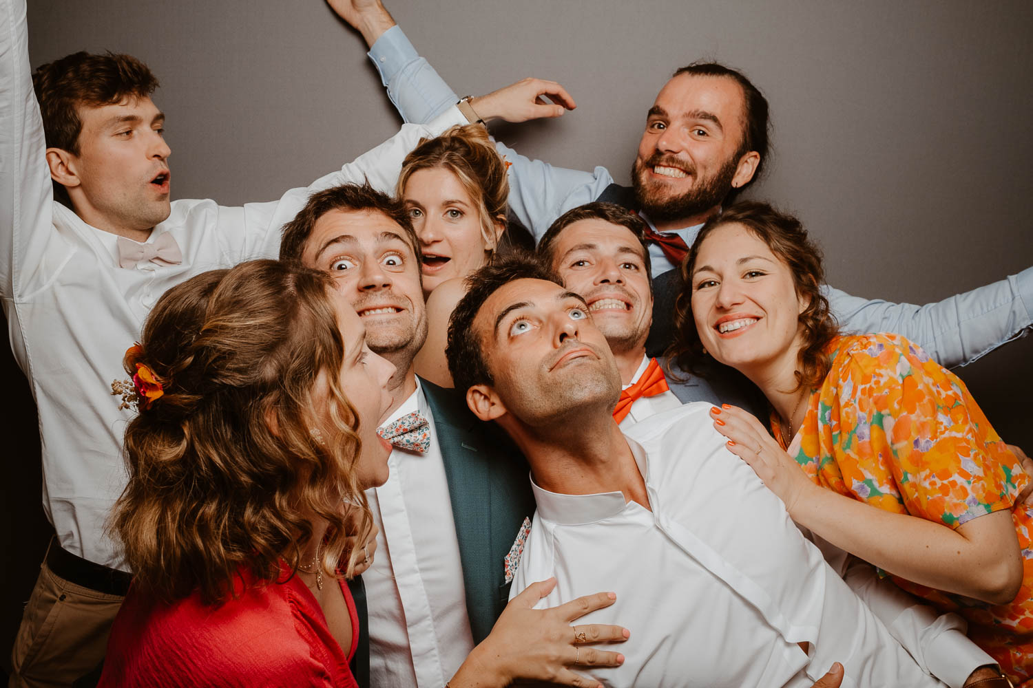 studio photo fun photomaton soirée mariage — Château de Théon à Cozes