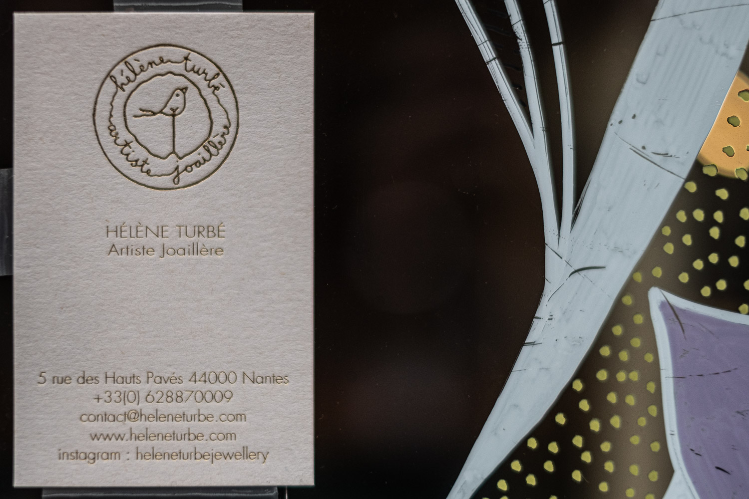 Séance photo portrait artisan créateur boutique atelier Helene Turbé Joaillère Bijoux à Nantes