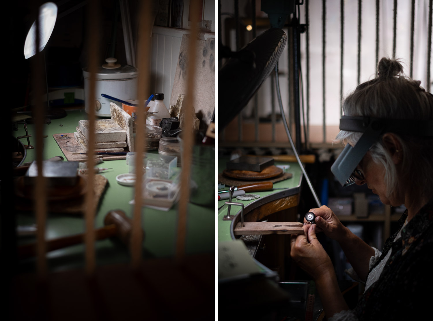 Séance photo portrait artisan créateur boutique atelier Helene Turbé Joaillère Bijoux à Nantes