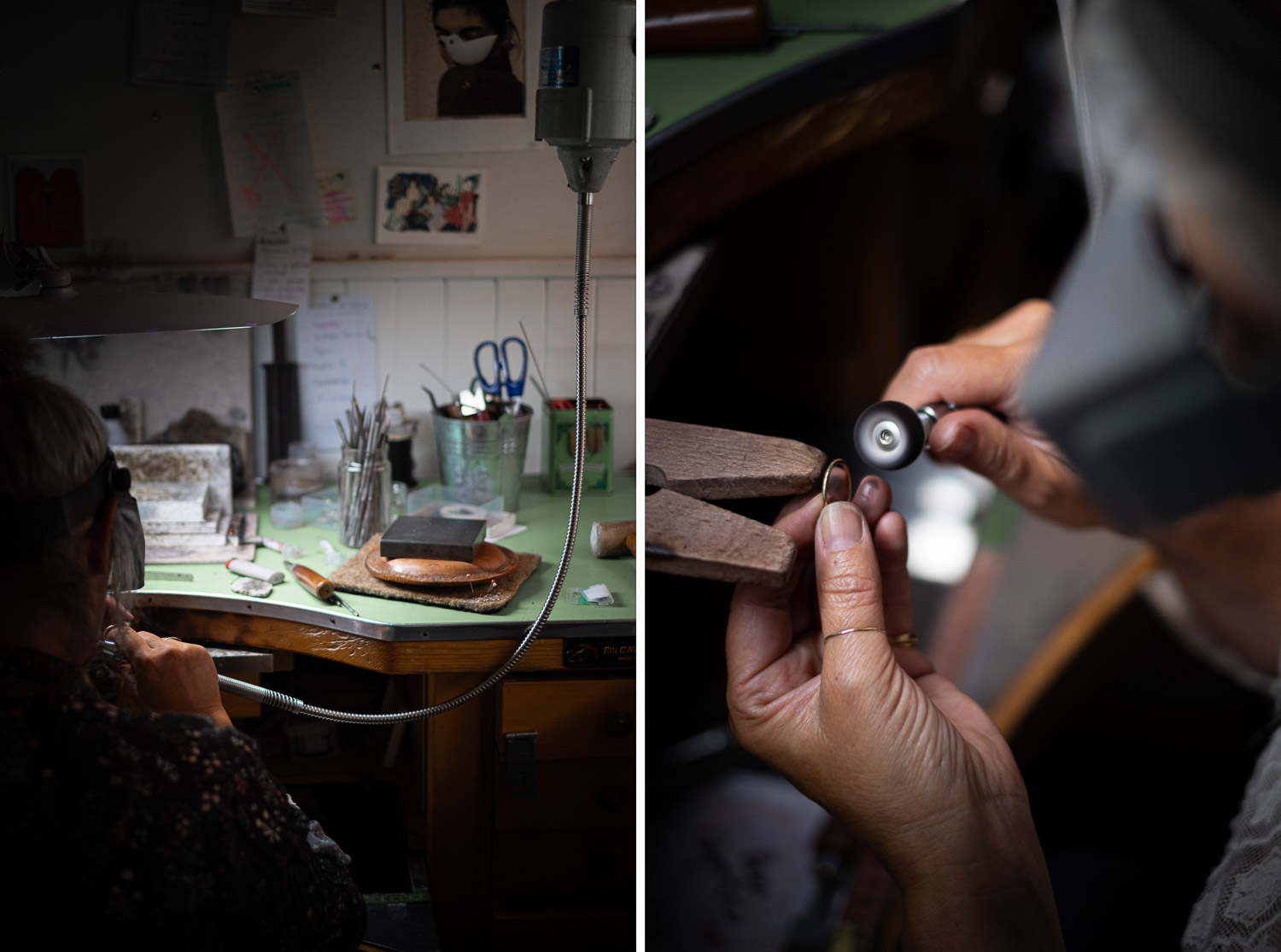 Séance photo portrait artisan créateur boutique atelier Helene Turbé Joaillère Bijoux à Nantes