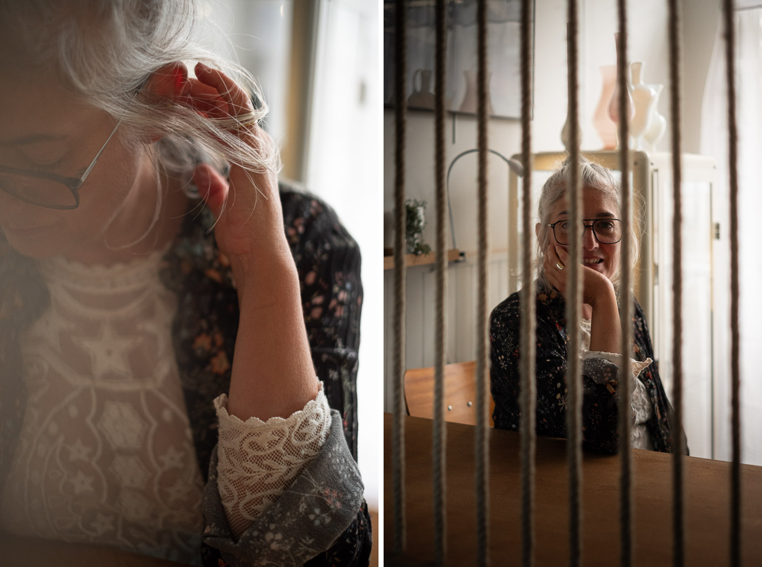 Séance photo portrait artisan créateur boutique atelier Helene Turbé Joaillère Bijoux à Nantes