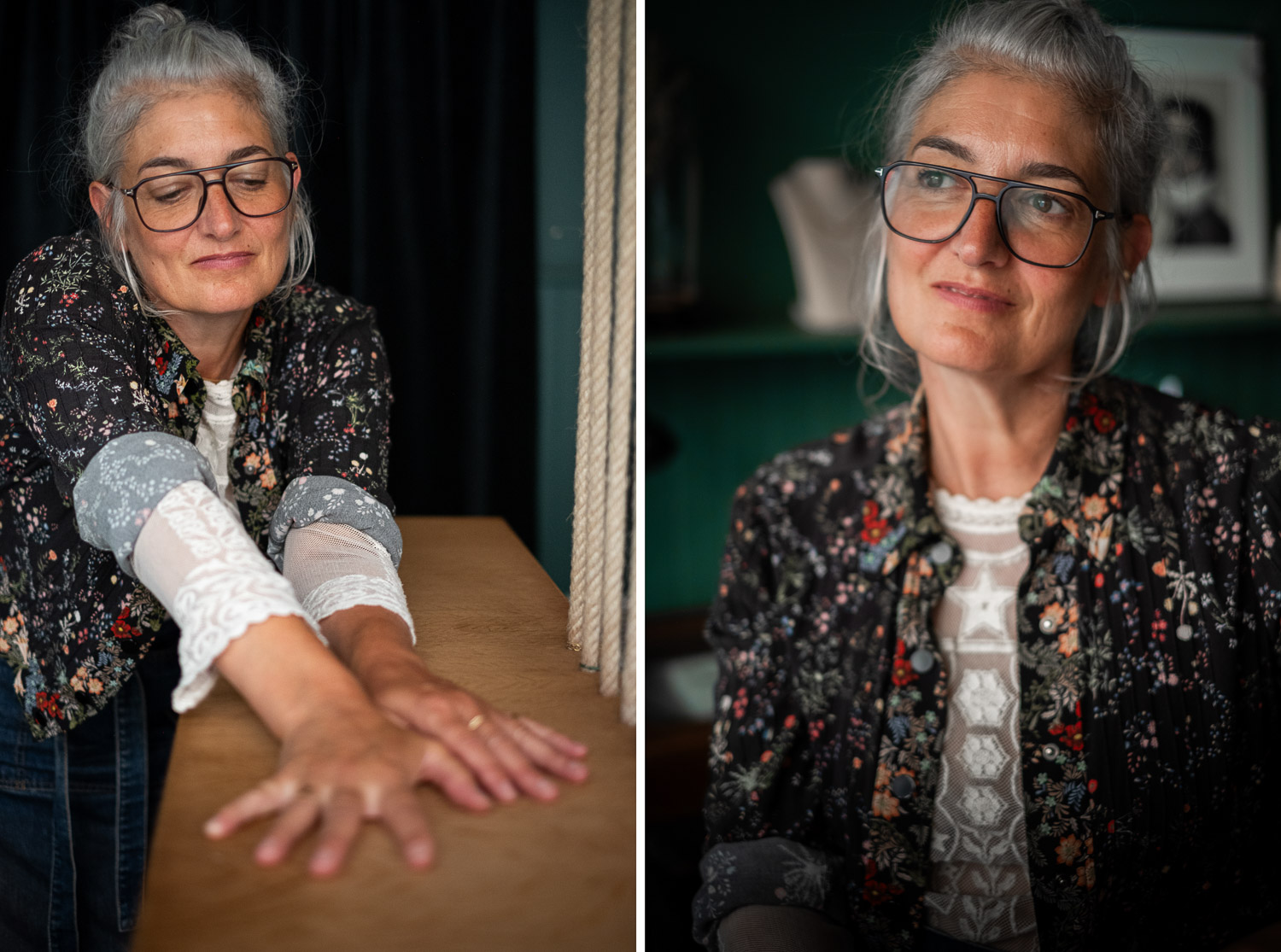 Séance photo portrait artisan créateur boutique atelier Helene Turbé Joaillère Bijoux à Nantes