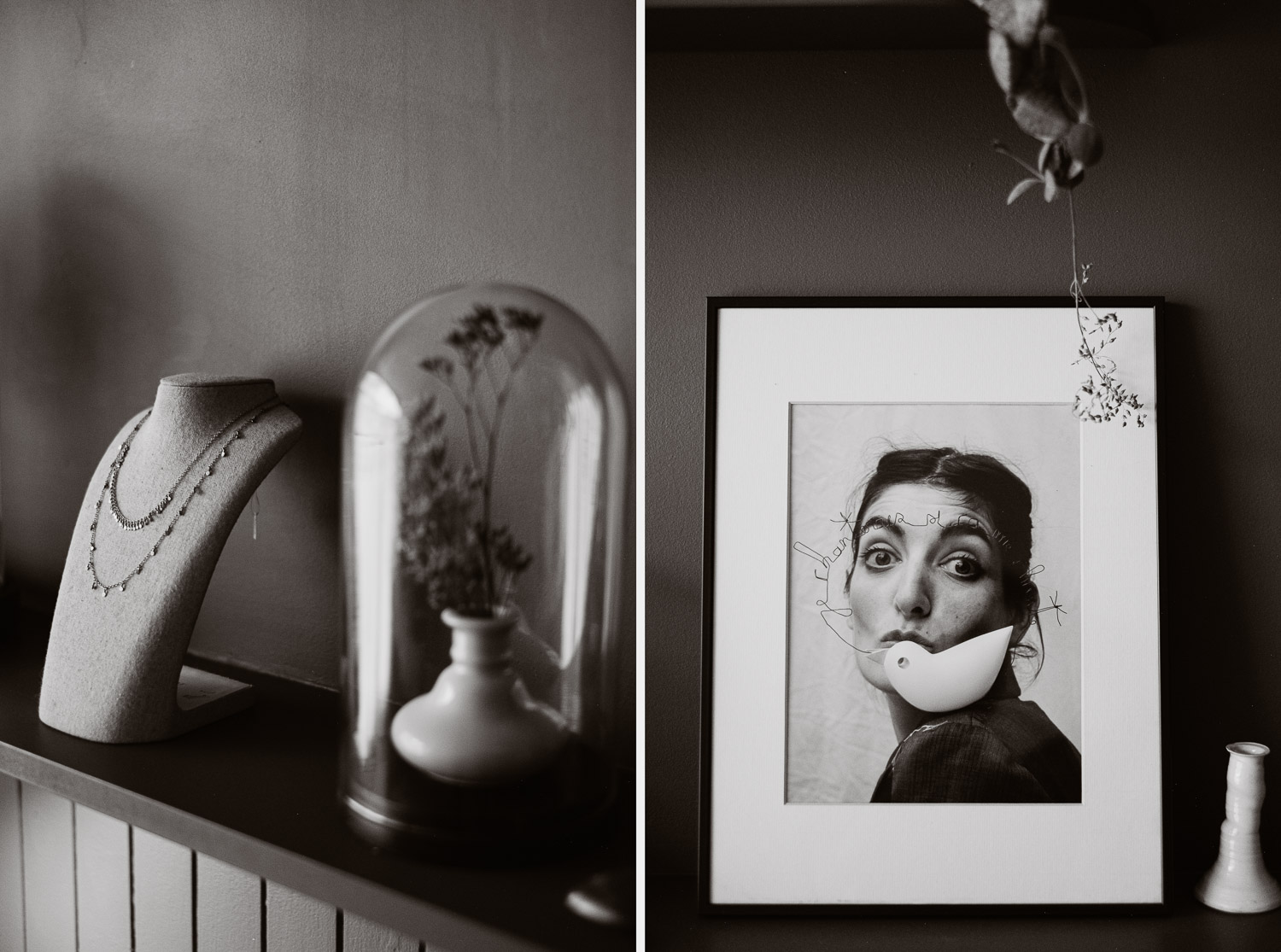 Séance N&B photo portrait artisan créateur boutique atelier Helene Turbé Joaillère Bijoux à Nantes