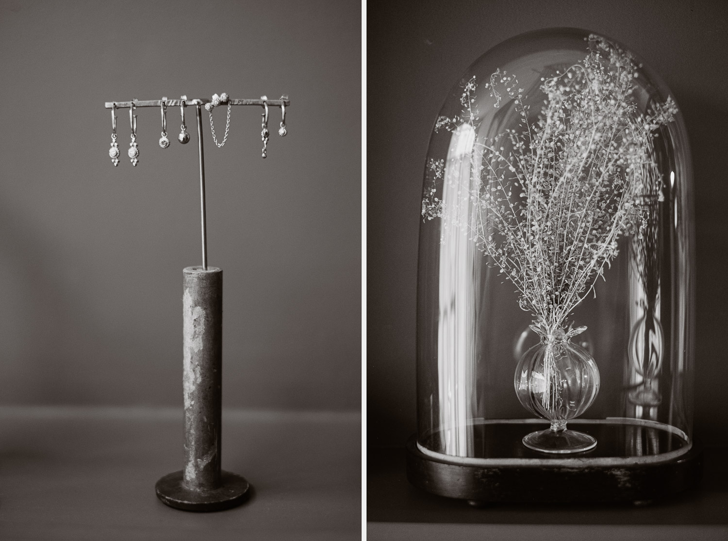 Séance N&B photo portrait artisan créateur boutique atelier Helene Turbé Joaillère Bijoux à Nantes