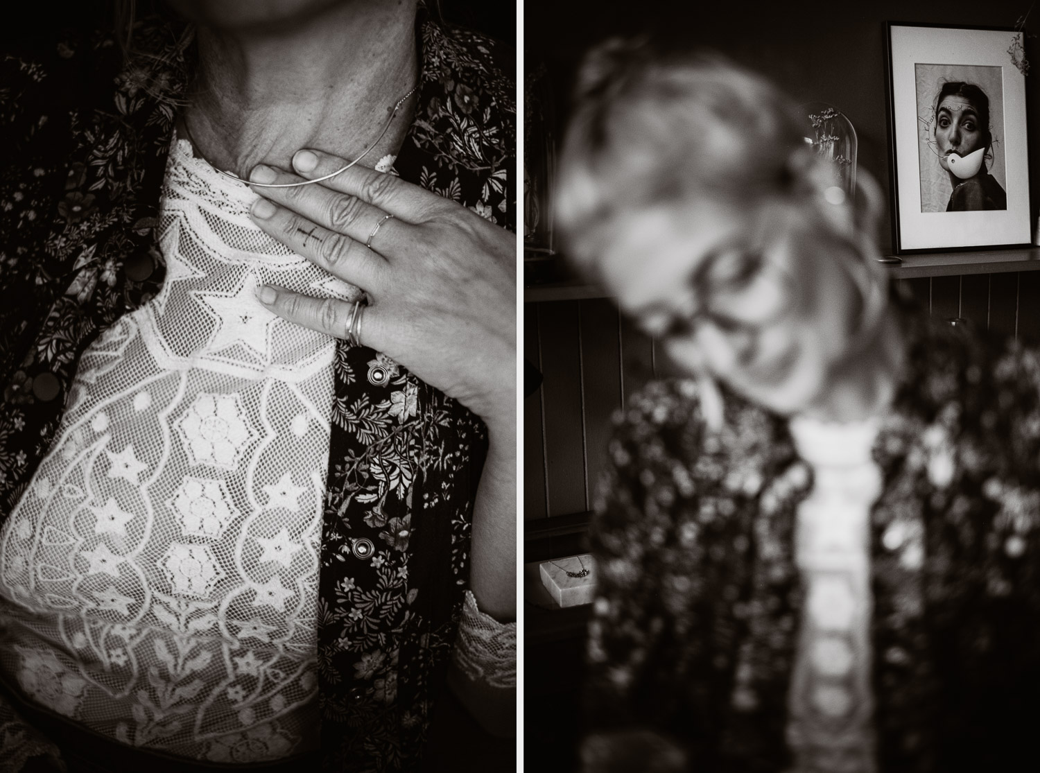 Séance N&B photo portrait artisan créateur boutique atelier Helene Turbé Joaillère Bijoux à Nantes