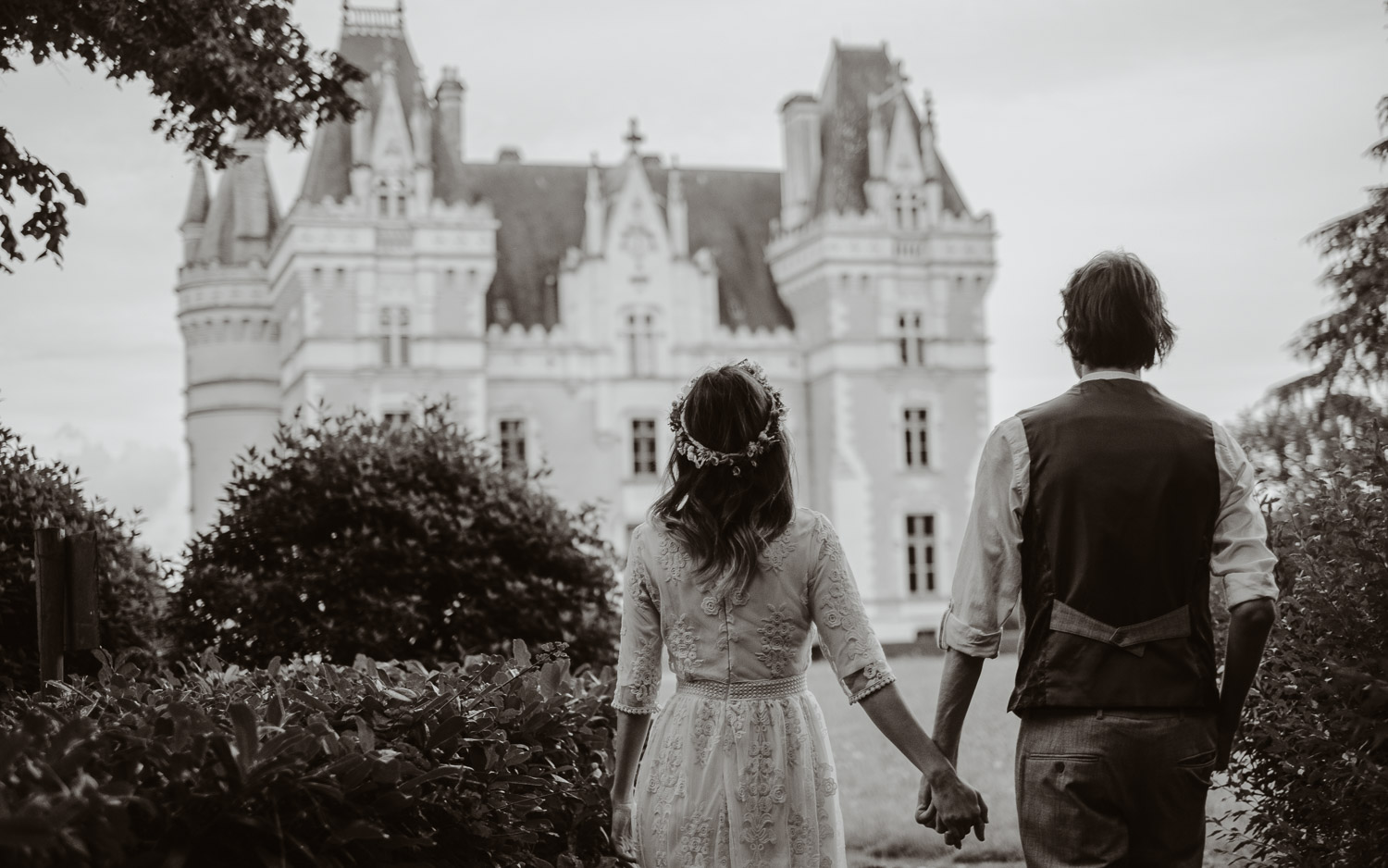 Séance photo couple américain demande en mariage en pays de la loire (49) - Loire Valley