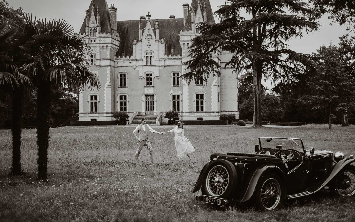 Séance photo couple américain demande en mariage en pays de la loire (49) - Loire Valley